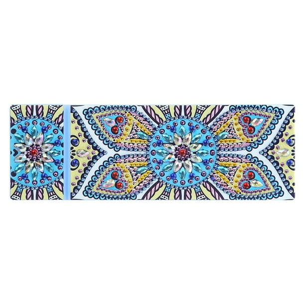 DIY Mandala Special Shaped Diamond Painting 2 Grids Pencil Storage Box w/ Tools DIY Mandala Special Shaped Diamond Painting 2 Grids Pencil Storage Box w/ Tools